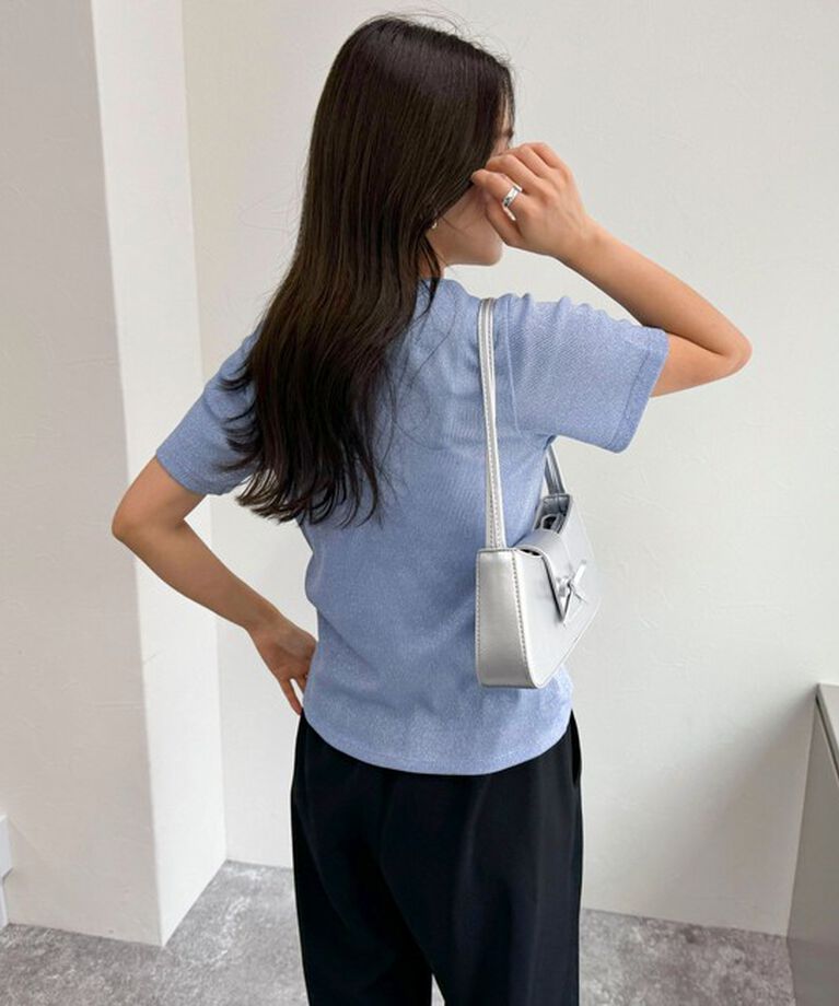 fredy emue「ラメテレコTシャツ」|Tシャツ・カットソー|