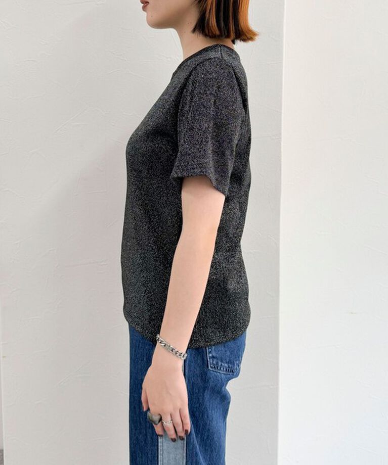 fredy emue「ラメテレコTシャツ」|Tシャツ・カットソー|