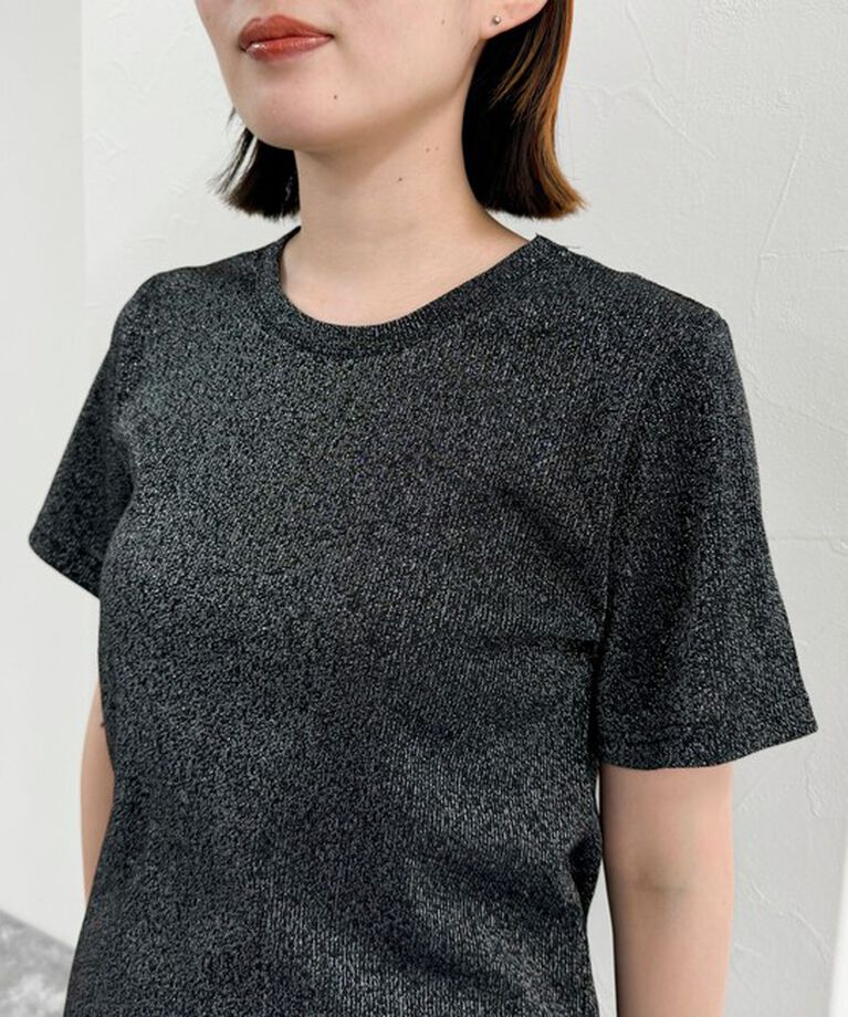 fredy emue「ラメテレコTシャツ」|Tシャツ・カットソー|