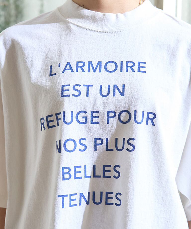 Rouge vif「ピグメントヴィンテージライクロゴBIG Tシャツ」|Tシャツ・カットソー|