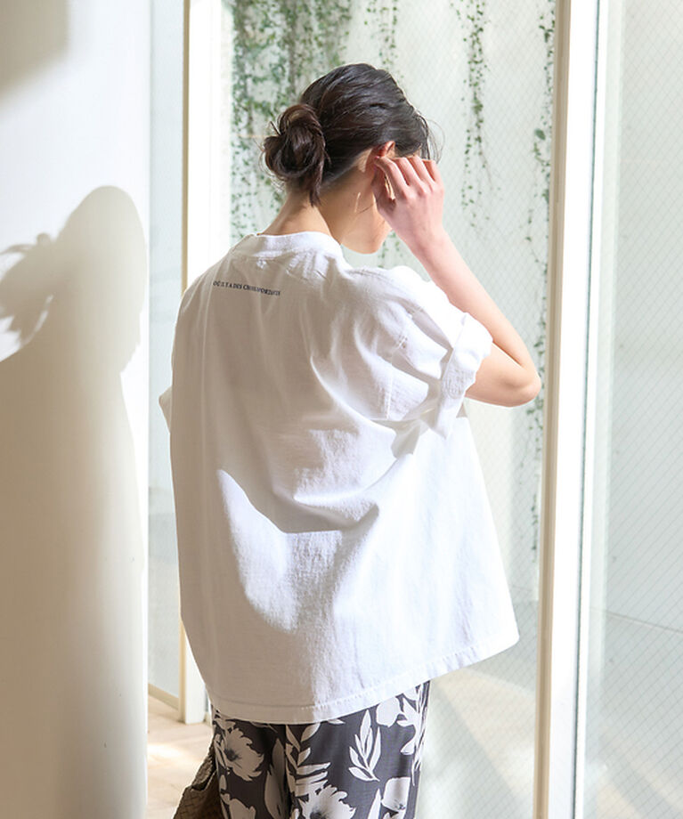 Rouge vif「ピグメントヴィンテージライクロゴBIG Tシャツ」|Tシャツ・カットソー|