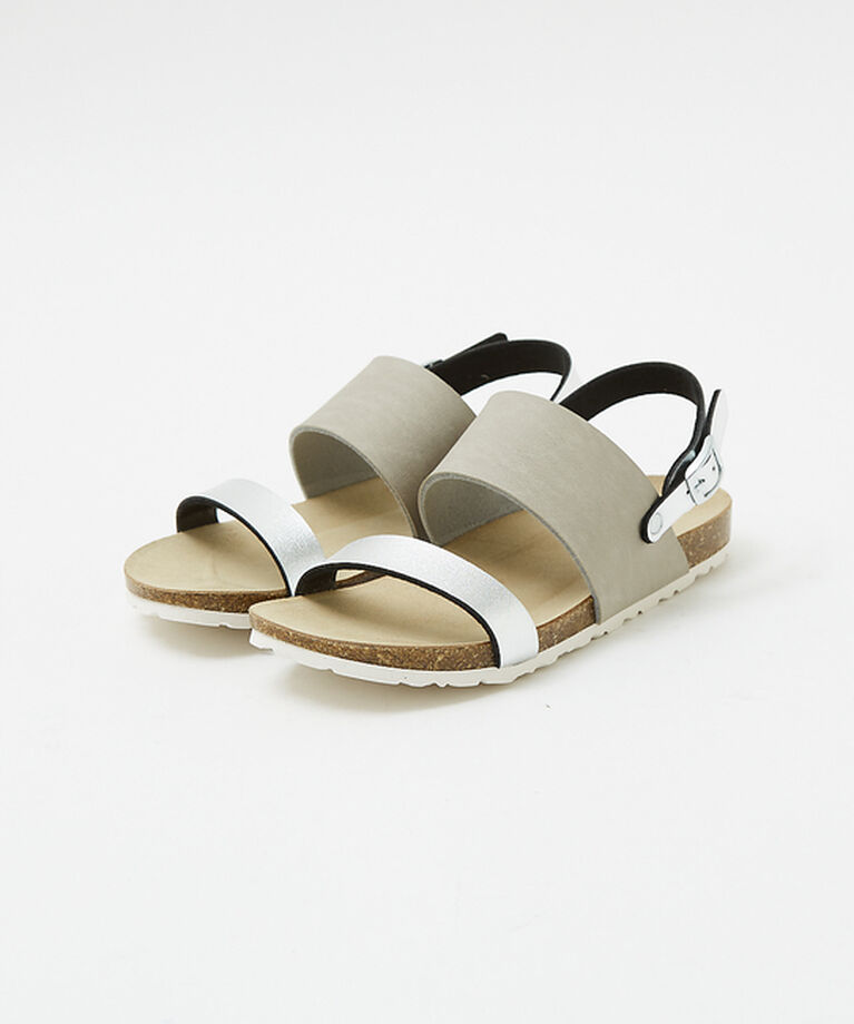 AU BANNISTER「【販売店舗限定】フットベッドサンダル」|サンダル|グレー