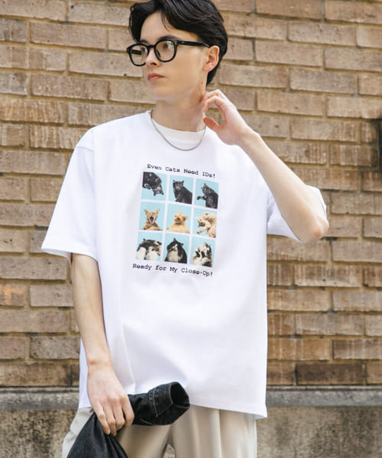 SENSE OF PLACE by URBAN RESEARCH「SENSE OF PLACE 『ユニセックス』Cat graphic Short-Sleeve T-shirts」|Tシャツ・カットソー|