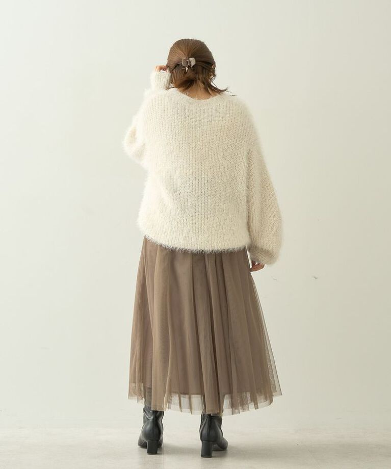 AMERICAN HOLIC「【WEB限定・小柄女性向け】チュールギャザースカート」|スカート|
