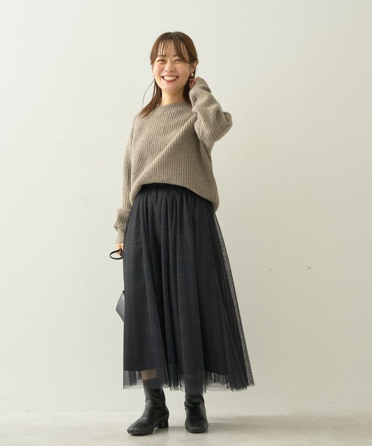 AMERICAN HOLIC「【WEB限定・小柄女性向け】チュールギャザースカート」|スカート|