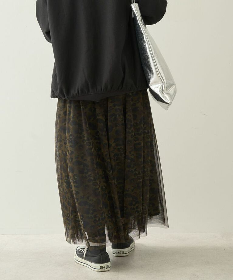 AMERICAN HOLIC「【WEB限定・小柄女性向け】チュールギャザースカート」|スカート|