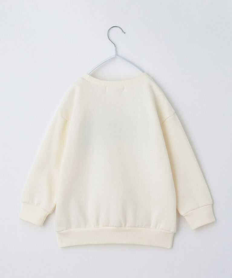 THE SHOP TK「【100－130/裏起毛】フラワー＆ラメロゴプルオーバー」|Tシャツ・カットソー|
