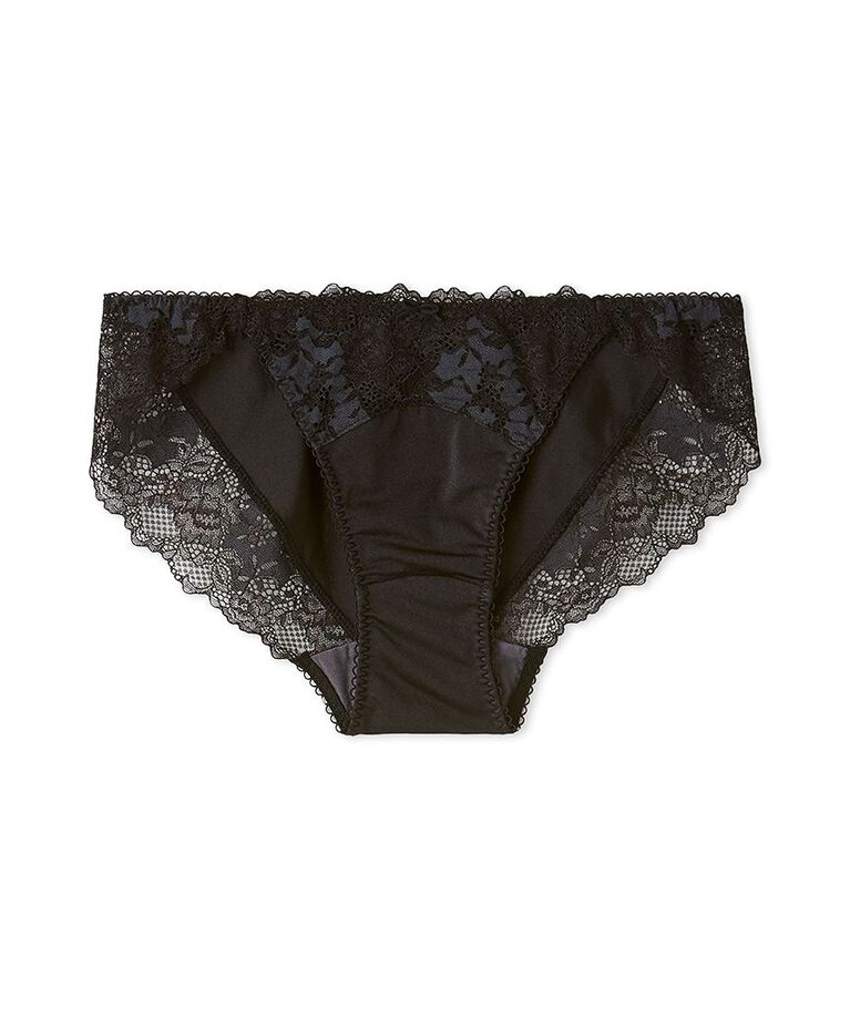 LILY BROWN Lingerie「【LILY BROWN Lingerie】レギュラーショーツ/リネンレース」|インナー|BLK