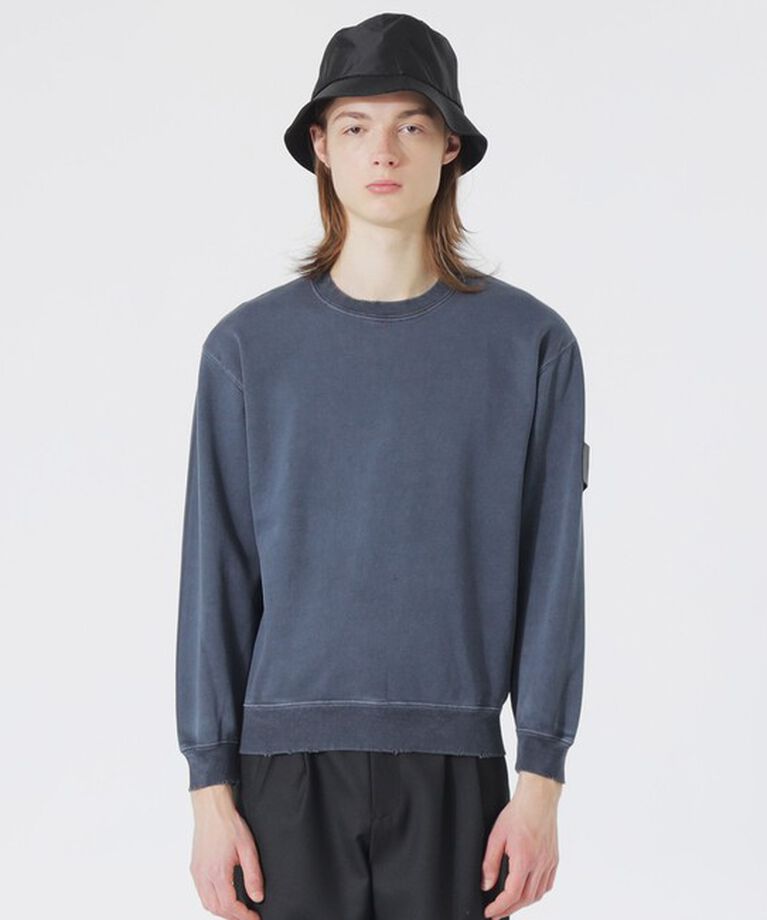  「ピグメントブロークンスウェット」|Tシャツ・カットソー|ブルー