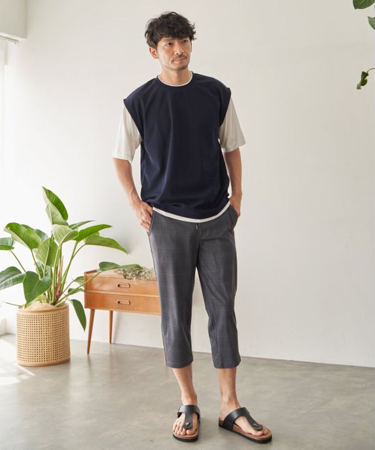 ikka「【接触冷感／吸水速乾】マルチファンクションベストT【親子おそろい】」|Tシャツ・カットソー|