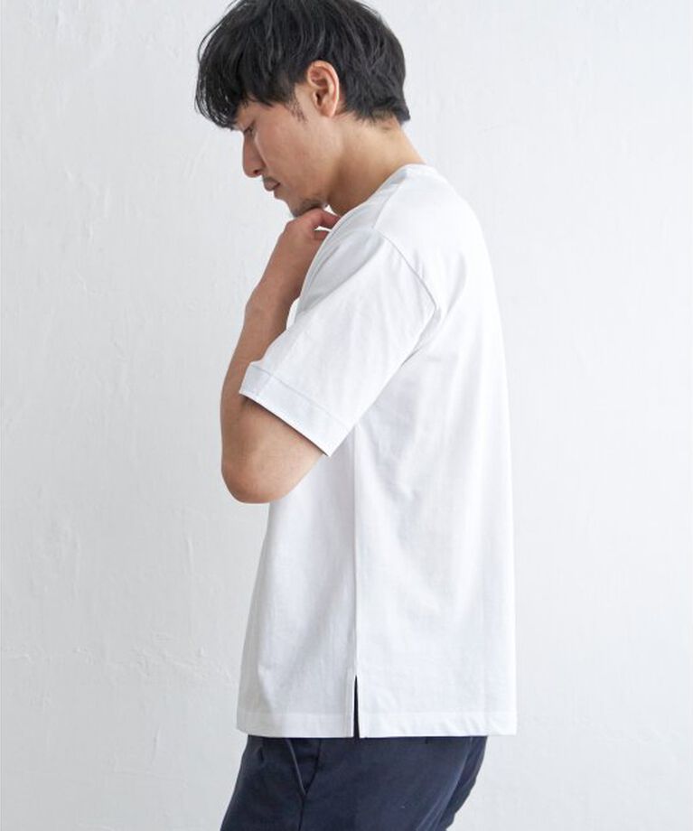 ikka「ストライプＭＩＸポケットＴ」|Tシャツ・カットソー|