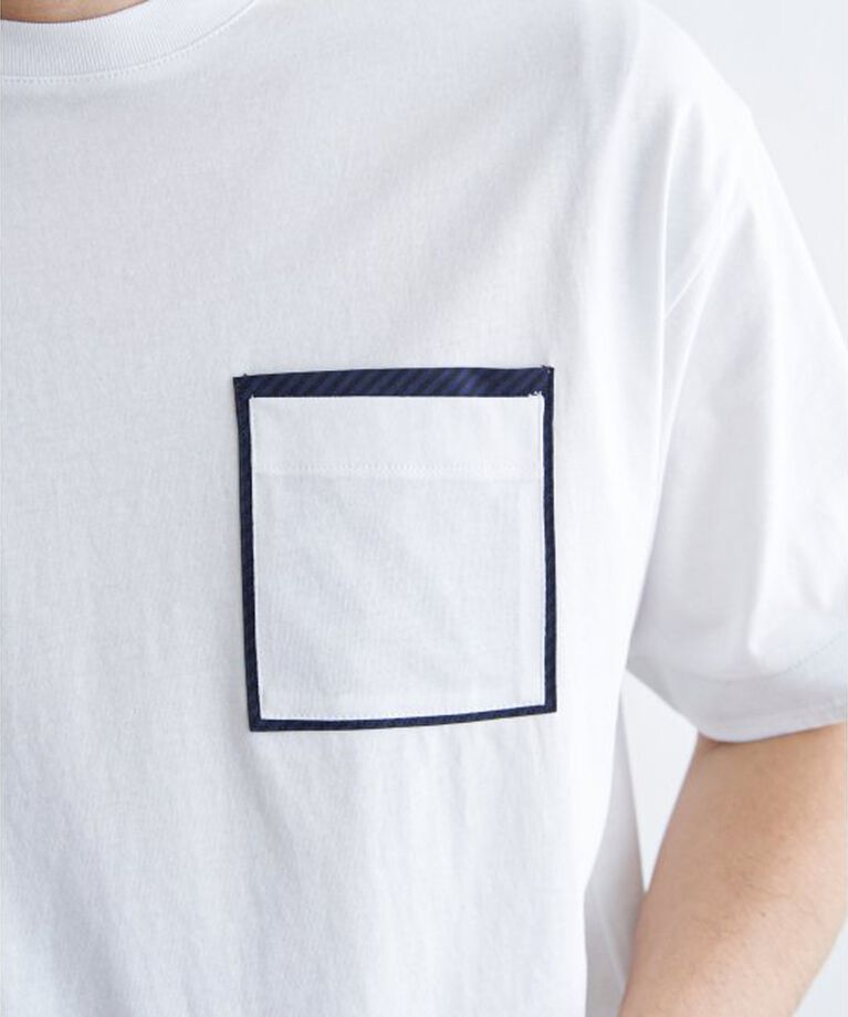 ikka「ストライプＭＩＸポケットＴ」|Tシャツ・カットソー|