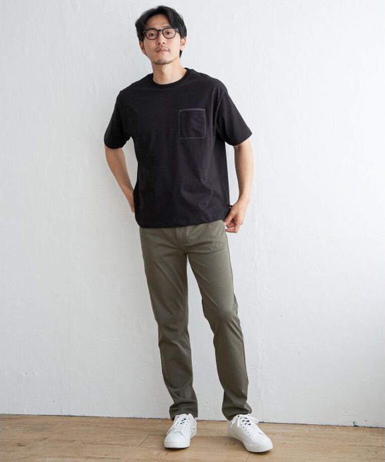 ikka「ストライプＭＩＸポケットＴ」|Tシャツ・カットソー|