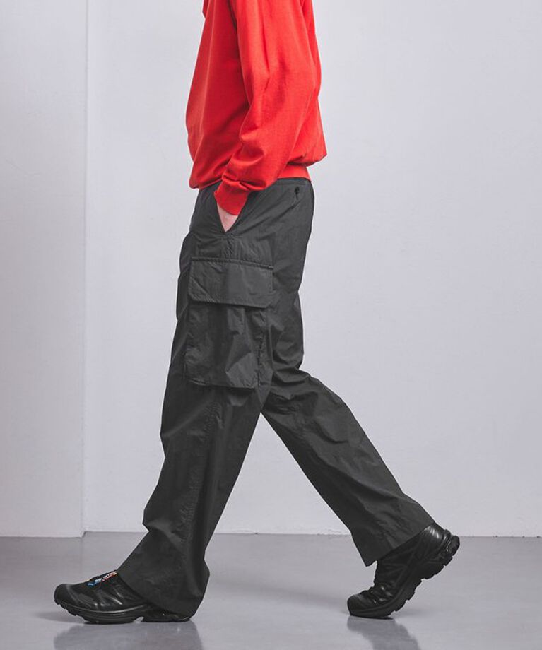 UNITED ARROWS「ダントツ撥水 ナイロン カーゴパンツ」|カーゴ|BLACK