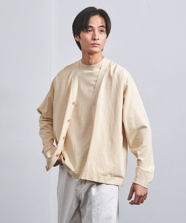 UNITED ARROWS「クレープ コットン カーディガン」|カーディガン|