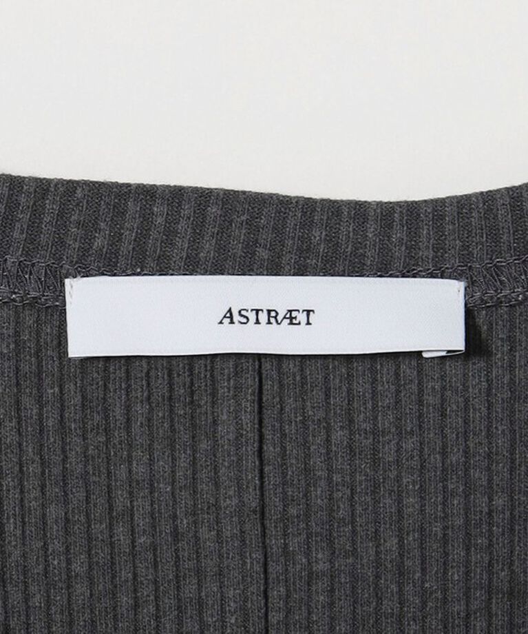 ASTRAET「＜ASTRAET＞リブ キーネック カットソー」|Tシャツ・カットソー|