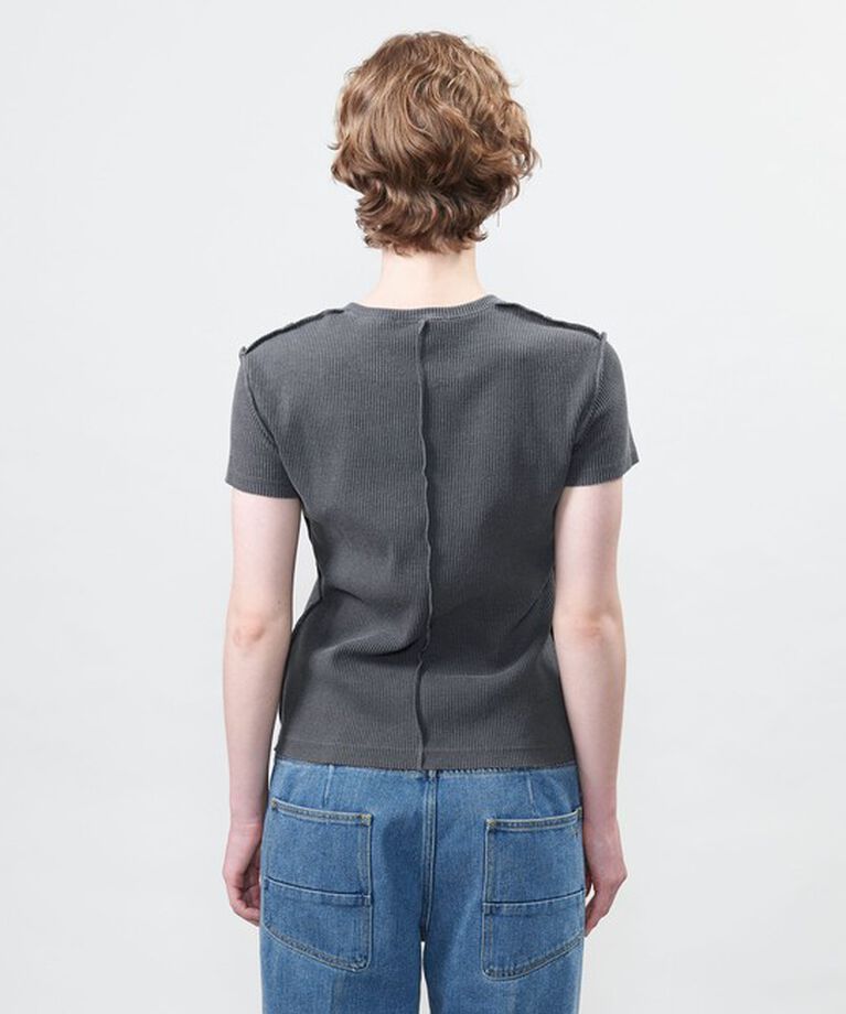 ASTRAET「＜ASTRAET＞リブ キーネック カットソー」|Tシャツ・カットソー|