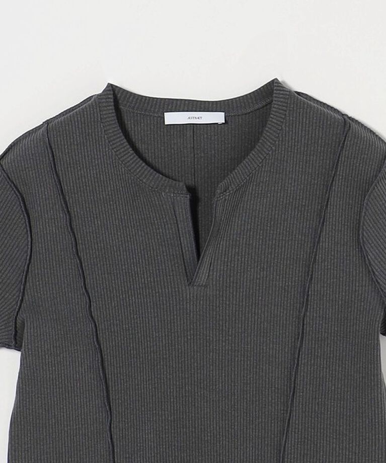 ASTRAET「＜ASTRAET＞リブ キーネック カットソー」|Tシャツ・カットソー|