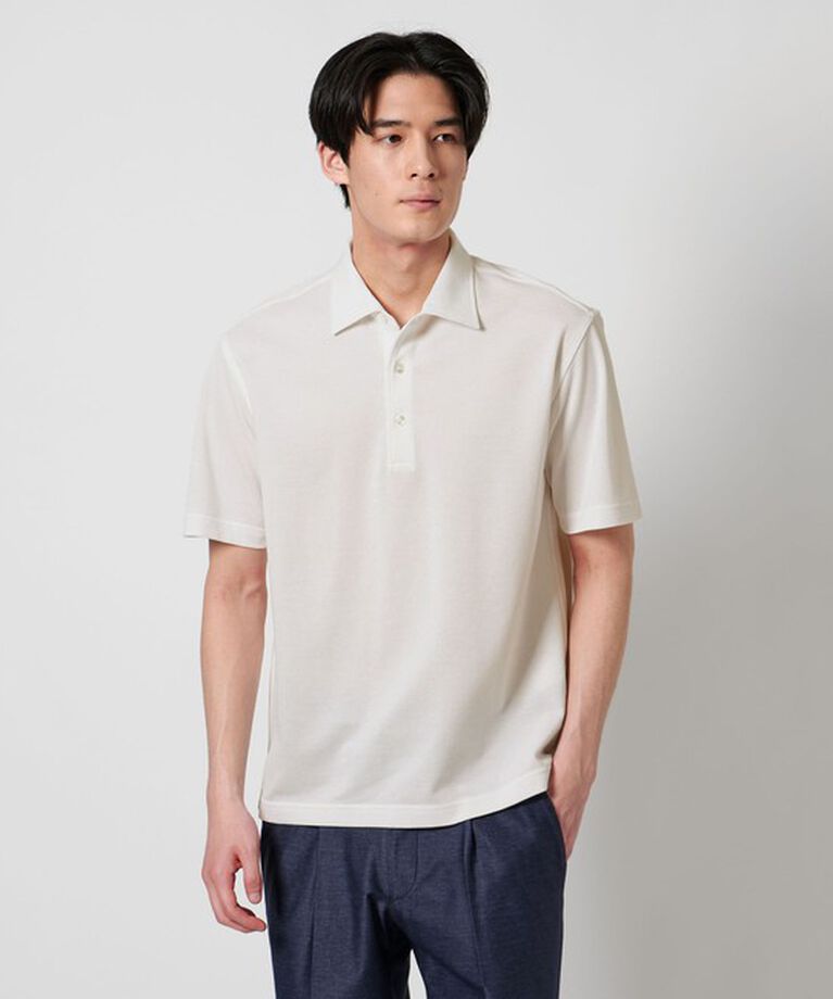 UNITED ARROWS「カノコ ワンピースカラー ポロシャツ COMFORT EASY-MODEL -抗菌防臭-」|ポロシャツ|