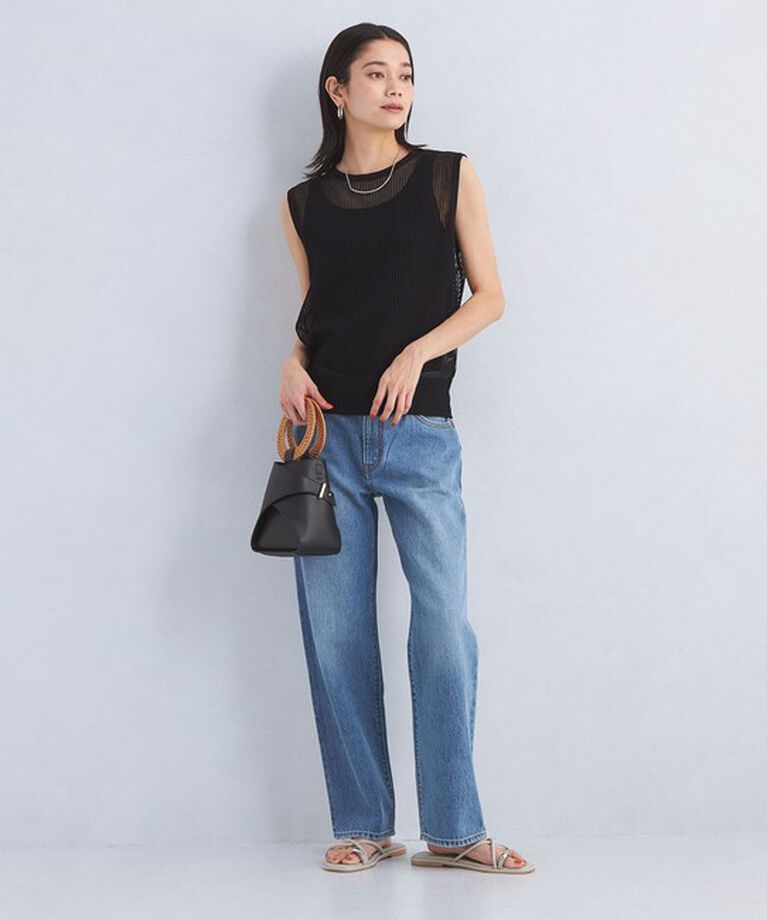 UNITED ARROWS green label relaxing「コイルシアー ノースリーブ ニット プルオーバー -ウォッシャブル-」|ニット・セーター|