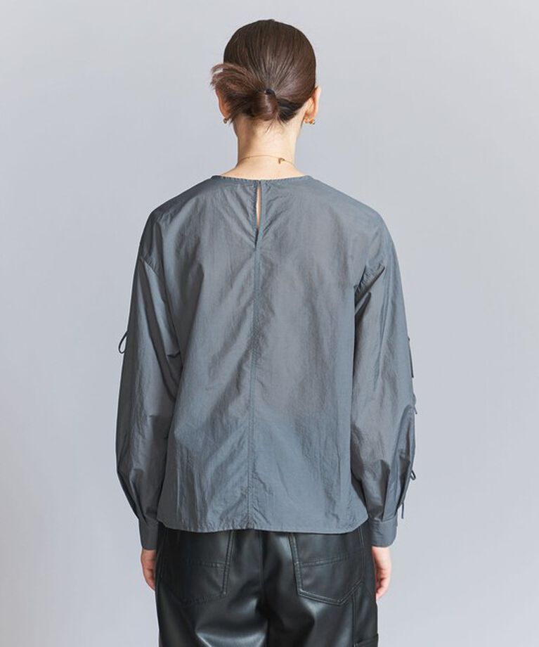 BEAUTY&YOUTH UNITED ARROWS「【WEB限定】ナイロンコットン リボンスリーブブラウス -ウォッシャブル-」|シャツ・ブラウス|