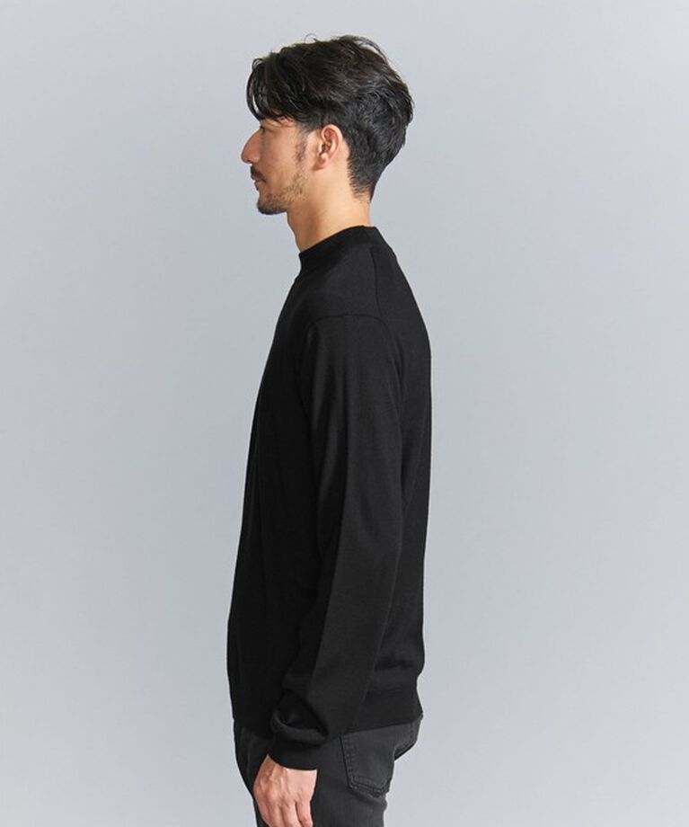 BEAUTY&YOUTH UNITED ARROWS「【WEB限定 WARDROBE SMART】マシーンウォッシャブル ウールミックス ジャケット クルーネック」|ニット・セーター|