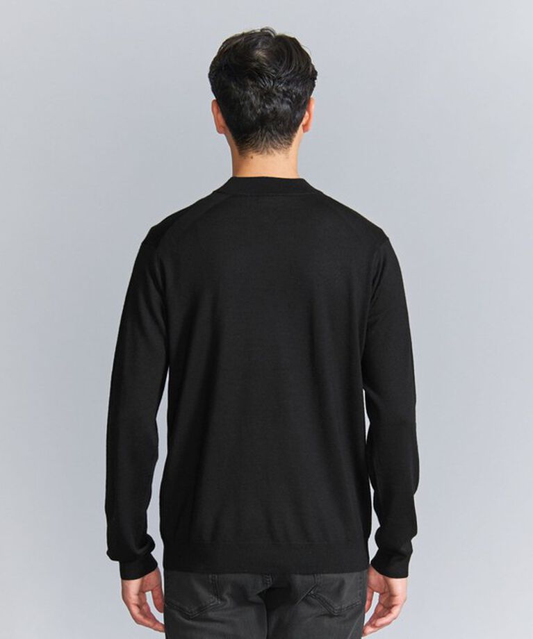 BEAUTY&YOUTH UNITED ARROWS「【WEB限定 WARDROBE SMART】マシーンウォッシャブル ウールミックス ジャケット クルーネック」|ニット・セーター|