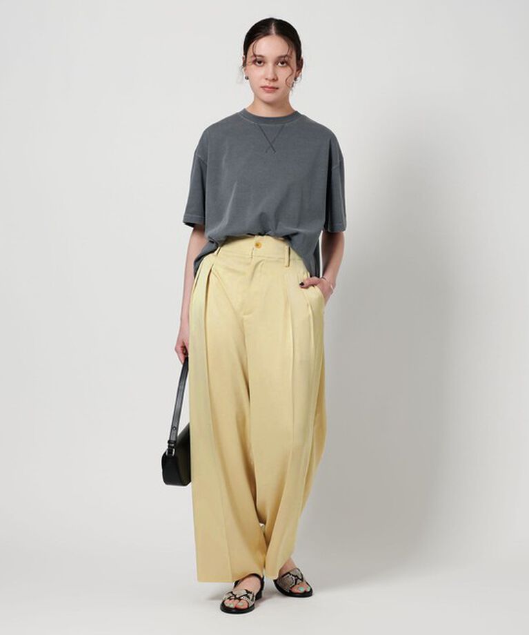 BEAUTY&YOUTH UNITED ARROWS「ポリエステルツイル カットアウト タックパンツ」|スラックス|