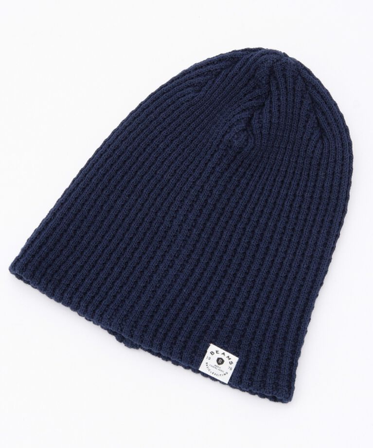BEAMS「BEAMS / ルーズ ビーニー」|ハット|NAVY