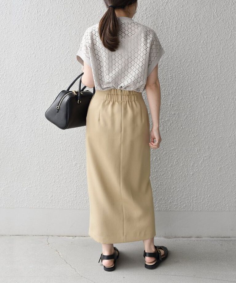 SHIPS for women「【WEB限定】〈手洗い可能〉アイレット クルーネック プルオーバー」|Tシャツ・カットソー|