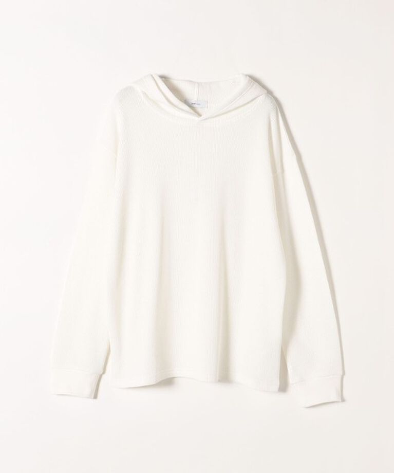 SHIPS any「SHIPS any:〈洗濯機可能〉ワッフル フーディ プルオーバー」|Tシャツ・カットソー|