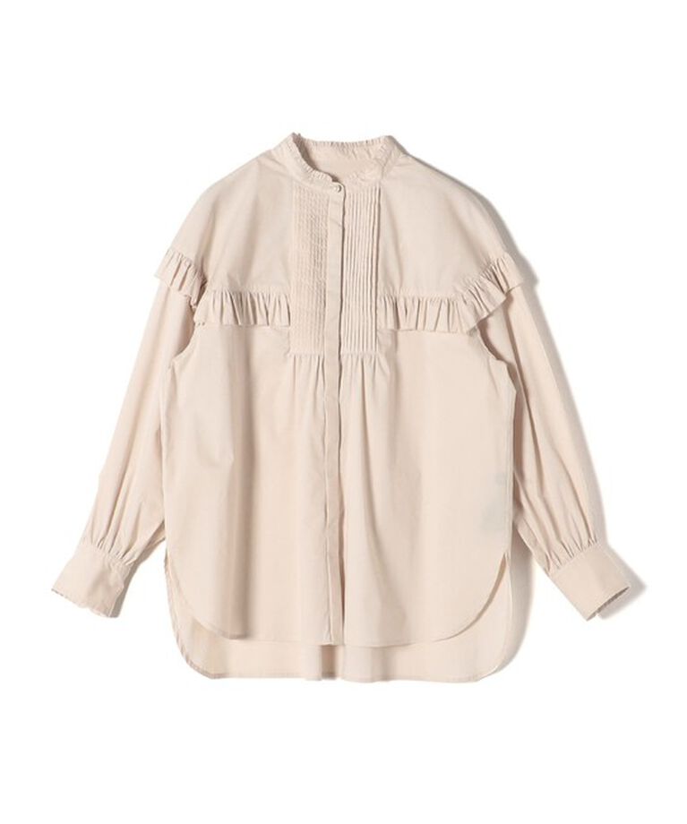 SHIPS for women「* 〈手洗い可能〉ブザム フリル シャツ 24SS ◇」|シャツ・ブラウス|