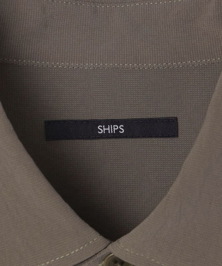 SHIPS「SHIPS:〈吸水速乾〉Micro Dot Air(R) レギュラーカラー ショートスリーブ シャツ」|シャツ・ブラウス|
