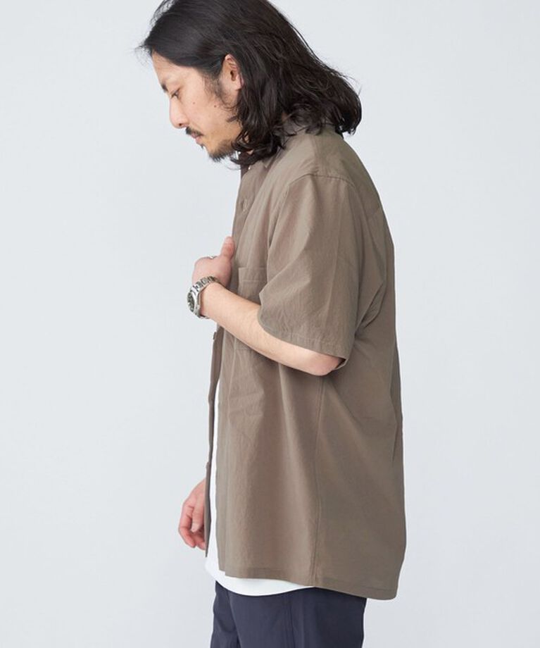 SHIPS「SHIPS:〈吸水速乾〉Micro Dot Air(R) レギュラーカラー ショートスリーブ シャツ」|シャツ・ブラウス|