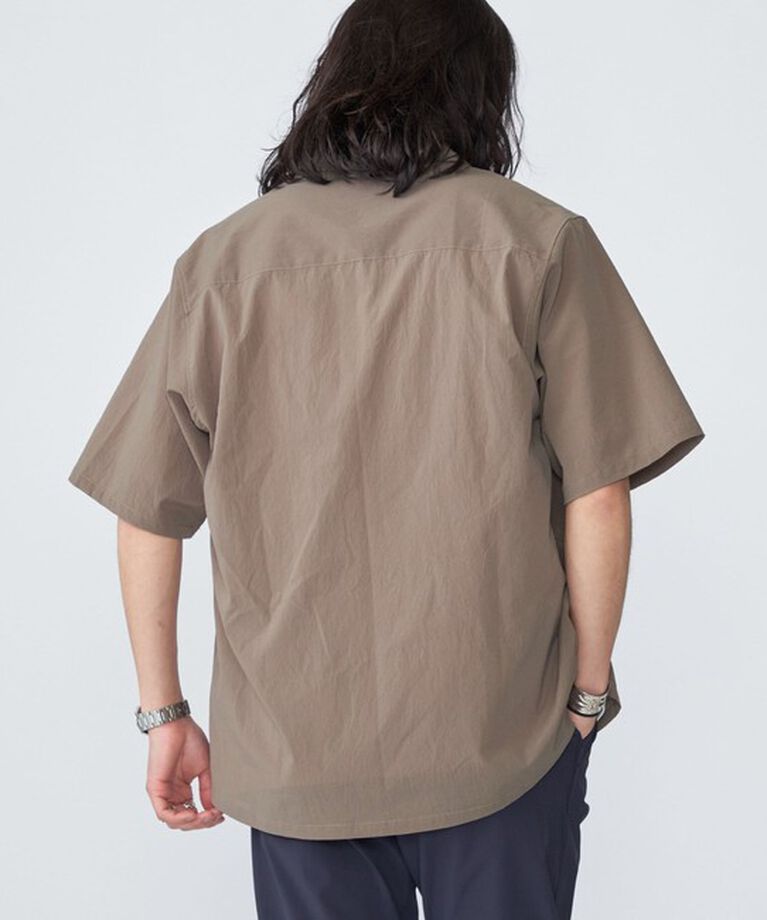 SHIPS「SHIPS:〈吸水速乾〉Micro Dot Air(R) レギュラーカラー ショートスリーブ シャツ」|シャツ・ブラウス|