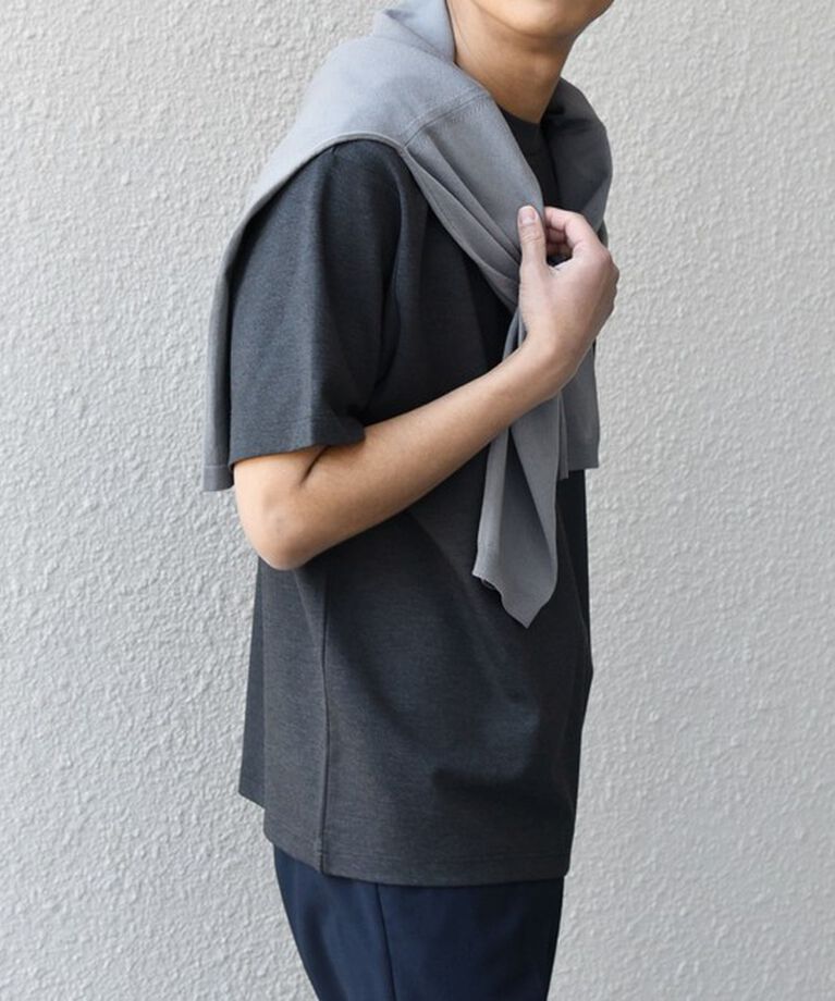 SHIPS any「SHIPS any: デザイン リブ ハイゲージ ポンチ クルーネック Tシャツ◇」|Tシャツ・カットソー|