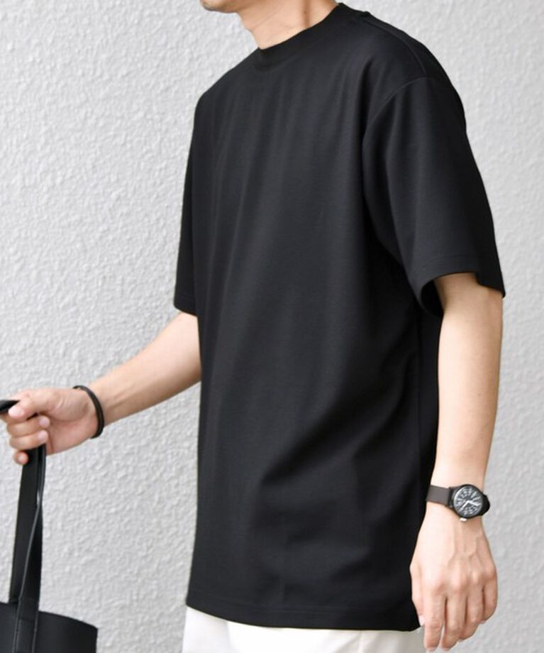 SHIPS any「SHIPS any: デザイン リブ ハイゲージ ポンチ クルーネック Tシャツ◇」|Tシャツ・カットソー|