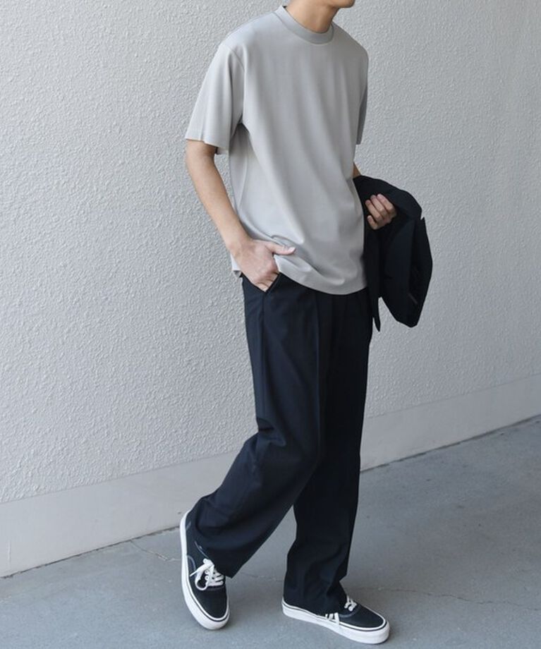 SHIPS any「SHIPS any: デザイン リブ ハイゲージ ポンチ クルーネック Tシャツ◇」|Tシャツ・カットソー|