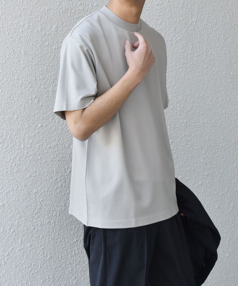 SHIPS any「SHIPS any: デザイン リブ ハイゲージ ポンチ クルーネック Tシャツ◇」|Tシャツ・カットソー|