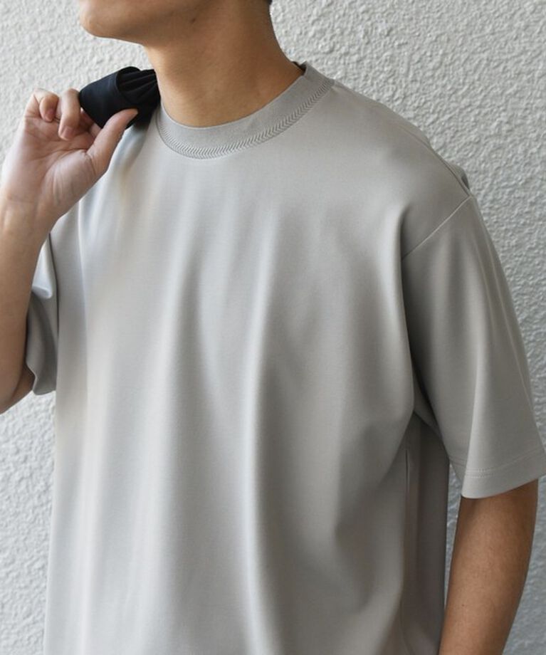 SHIPS any「SHIPS any: デザイン リブ ハイゲージ ポンチ クルーネック Tシャツ◇」|Tシャツ・カットソー|