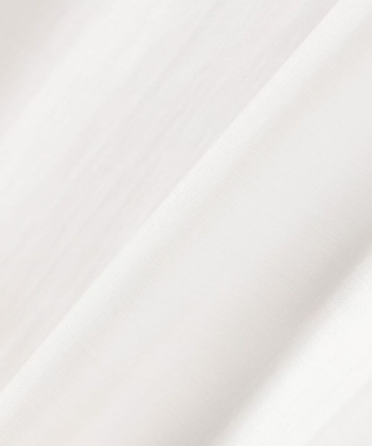 quaranciel「quaranciel:〈洗濯機可能〉シアー スタンドカラー ノースリーブ ギャザー シャツ ブラウス」|シャツ・ブラウス|