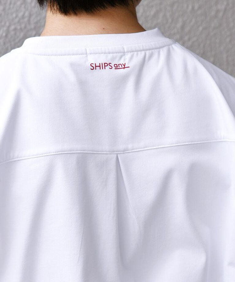 SHIPS any「【SHIPS any別注】prince:〈吸水速乾/UVカット/遮熱〉ボックス ロゴ 刺繍 スピンドル Tシャツ◇」|Tシャツ・カットソー|