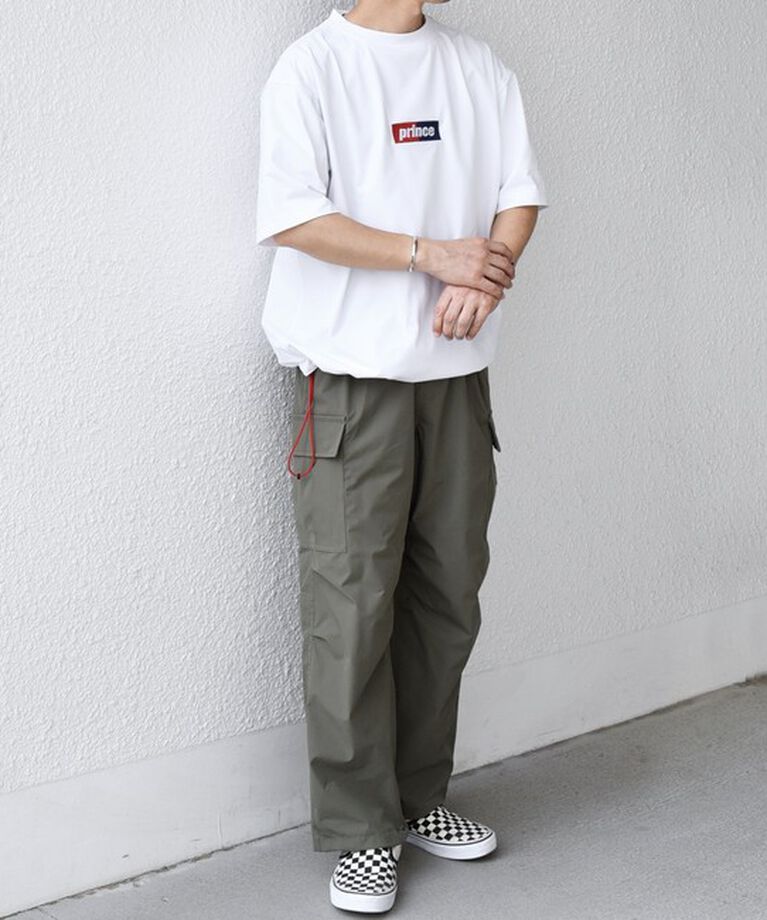 SHIPS any「【SHIPS any別注】prince:〈吸水速乾/UVカット/遮熱〉ボックス ロゴ 刺繍 スピンドル Tシャツ◇」|Tシャツ・カットソー|
