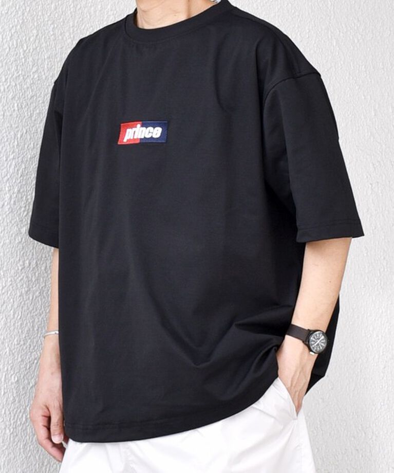 SHIPS any「【SHIPS any別注】prince:〈吸水速乾/UVカット/遮熱〉ボックス ロゴ 刺繍 スピンドル Tシャツ◇」|Tシャツ・カットソー|