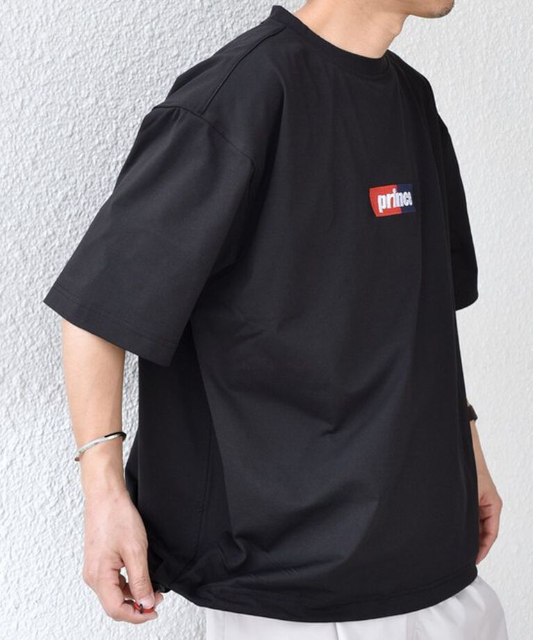 SHIPS any「【SHIPS any別注】prince:〈吸水速乾/UVカット/遮熱〉ボックス ロゴ 刺繍 スピンドル Tシャツ◇」|Tシャツ・カットソー|