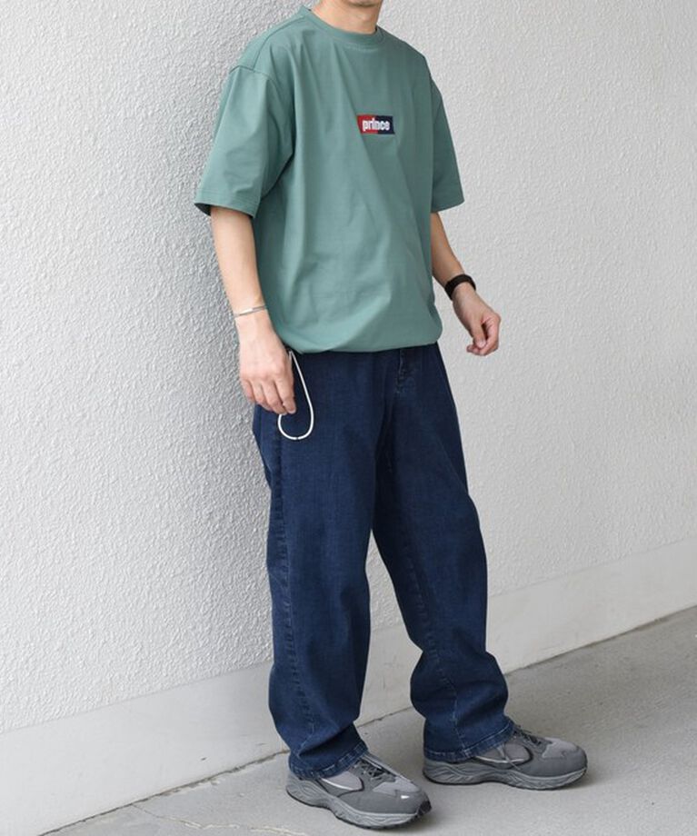 SHIPS any「【SHIPS any別注】prince:〈吸水速乾/UVカット/遮熱〉ボックス ロゴ 刺繍 スピンドル Tシャツ◇」|Tシャツ・カットソー|