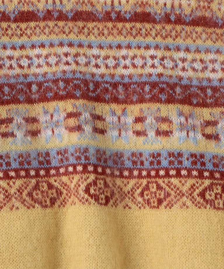 TOMORROWLAND MENS「TOOMRROWLAND tricot ナイロンモヘヤウール フェアアイルジャガード カーディガン」|カーディガン|