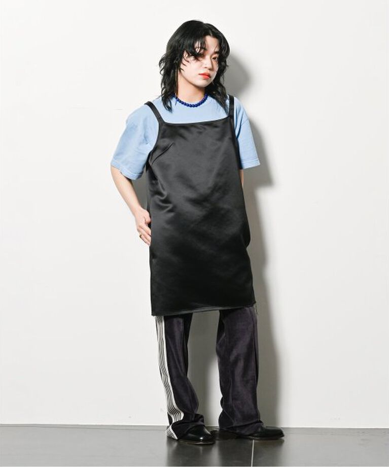  「HEAVY SATIN MINI DRESS：ワンピース」|ワンピース|