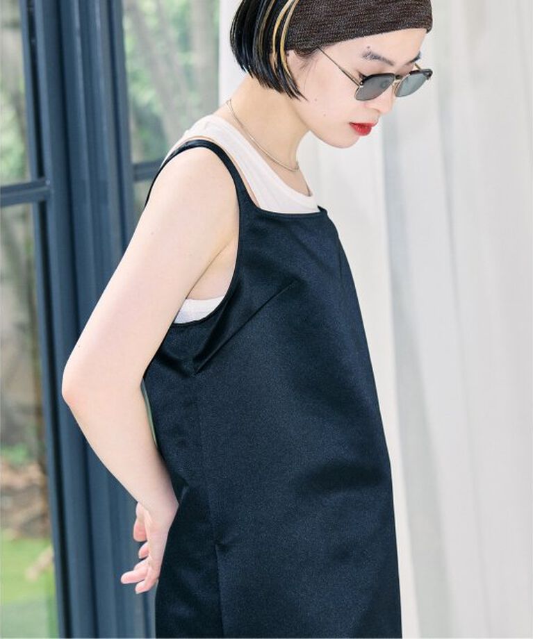  「HEAVY SATIN MINI DRESS：ワンピース」|ワンピース|