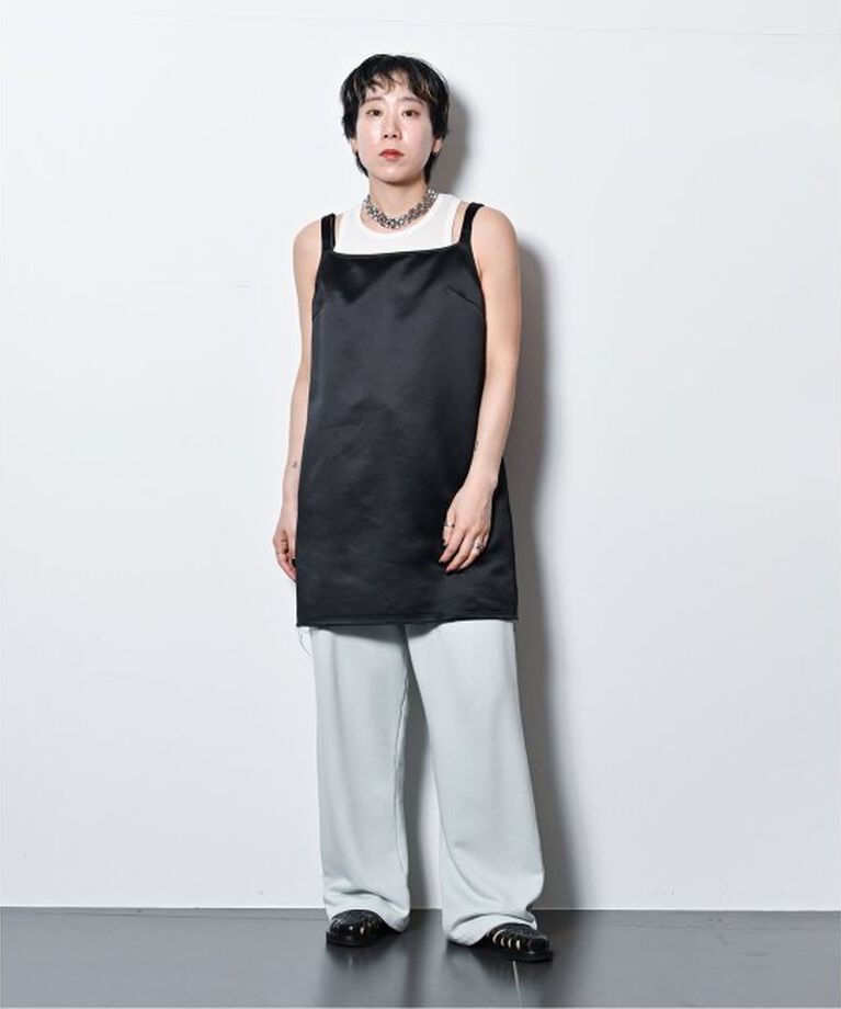  「HEAVY SATIN MINI DRESS：ワンピース」|ワンピース|